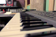 Studio keyboard at MyPixo Studios Columbus Ohio